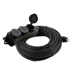 PRF03-31-3-20 Удлинитель 3-местный с/з КГ 3*1,5мм2, IP44, 20м, 16A, серия Professional