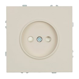 Розетка 1-местная с защитной шторкой (механизм), STEKKER, б/з, 250В, 16А, серия Эмили, RST16-5109-08, кашемир, soft touch