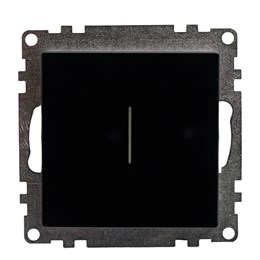 Выключатель 1-клавишный сенсорный (механизм) 250В, 2,5А, серия Катрин, черный