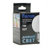 Лампа светодиодная Feron LB-37 Шарик E27 1W 230V 6400K матовый - фото 100077