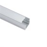 Профиль алюминиевый накладной, 10х10мм, серебро, CAB243 - фото 101498