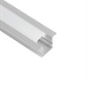 Профиль алюминиевый встраиваемый "Линии света", серебро, CAB255 - фото 101543