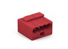 Клеммник WAGO MICRO 4-проводная для соединительных коробок 4х0.6-0.8мм красная - фото 22398