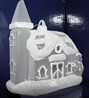 Светящееся украшение "Домик с башней", 10*7*11 см, батарейки - фото 23051