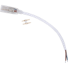 Ecola LED strip 220V connector кабель питания 150мм с муфтой и разъемом IP68 для ленты 12x7 - фото 23327