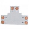 Ecola LED strip connector гибкая соед. плата T для зажимного разъема 2-х конт. 8 mm уп. 5 шт - фото 23337