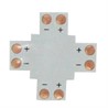 Ecola LED strip connector гибкая соед. плата X для зажимного разъема 2-х конт. 8 mm уп. 5 шт - фото 23354