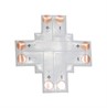 Ecola LED strip connector гибкая соед. плата X для зажимного разъема 2-х конт. 10 mm уп. 5 шт - фото 23355