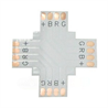 Ecola LED strip connector гибкая соед. плата X для зажимного разъема 4-х конт. 10 mm уп. 5 шт - фото 23357