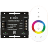 Ecola LED strip RGB RF controller 24A 288W 12V (576W 24V) с кольцевым сенсорным белым радиопультом - фото 24709