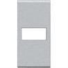 NT4916T Bticino LivingLight Клавиша Axial с 1 отверстием для вставки символа. размер 1 модуль. цвет алюминий - фото 28196