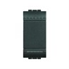 L4001N Bticino LivingLight. Выключатель с винтовыми клемами. размер 1 модуль. цвет антрацит - фото 28236
