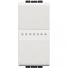 N4055A Bticino LivingLight Кнопка Axial с автоматическими клемами. размер 1 модуль. без клавиши - фото 28259