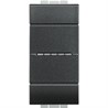 L4055A Bticino LivingLight. Кнопка Axial с автоматическими клемами. размер 1 модуль. цвет антрацит - фото 28293