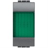 L4371V Bticino LivingLight. Сигнальный элемент . зеленый 1 модуль для ламп 11250L-11251L-11252L - фото 28305