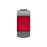 L4371R Bticino LivingLight. Сигнальный элемент . красный 1 модуль для ламп 11250L-11251L-11252L - фото 28306