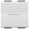 N4055M2A Bticino LivingLight Кнопка Axial с автоматическими клемами. размер 2 модуля. цвет белый - фото 28314