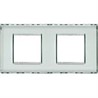 LND4802M2KR Bticino LivingLight Рамка прямоугольная. 2 поста. цвет Kristall - фото 28379