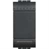 L4004N Bticino LivingLight. Переключатель промежуточный с механическими клемами. размер 1 модуль. цвет антрацит - фото 28420