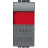 L4038R Bticino LivingLight. Кнопка 10А. 1P-NО индикатор с красным рассеивателем - фото 28485