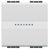 N4054M2 Bticino LivingLight Переключатель промежуточный Axial с винтовыми клеммами. размер 2 модуля. цвет белый - фото 28495