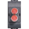 L4268ST Bticino LivingLight. Сдвоенный разъём для оптоволоконной линии — кабельное гнездо SТ — дуплекс - фото 28638