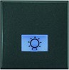 BT Axolute Антрацит Кнопка 1Р (NO) 10 А 250 В~, 2 модуля - фото 28694