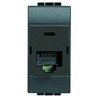 L4262C6 Bticino LivingLight. Розетка RJ45. UTP. cat6. IDC110. цвет антрацит - фото 28700