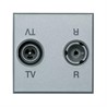 BT Axolute Алюминий Розетка ТV-RD оконечная 2 мод - фото 28746