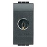 L4012C Bticino LivingLight. Выключатель 2P с ключом. цвет антрацит - фото 28765