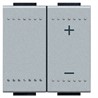 NT4408N Bticino LivingLight Светорегулятор для резистивных и индуктивных нагрузок. 600 Вт. цвет алюминий - фото 28778