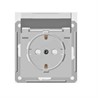 Wessen 59 Бежевый Розетка с/з с крышкой с защитными шторками IP44 RS16-152B-2-86 - фото 28997