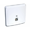 Lexel Этюд Белый Розетка компьютерная 1-ая кат 5 (RJ45) (KOMC-001B) - фото 29160