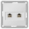 Wessen 59 Бежевый Розетка компьютерная 2-ая RJ45 кат. 5e RSI-251KK5E-2-86 - фото 29198