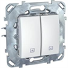 Schneider Electric Unica Белый Выключатель жалюзийный (MGU5.208.18ZD) - фото 29213