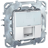 Schneider Electric Unica Белый Розетка комп(RJ45) 1-ая кат 5е с полем для надписи (MGU5.421.18ZD) - фото 29247