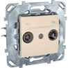 Schneider Electric Unica Бежевый Розетка TV-FM оконечная (MGU5.452.25ZD) - фото 29271
