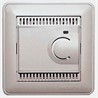 Wessen 59 Белый Регулятор теплого пола с датчиком 5... 50C, 10А,в сборе с рамкой TES-151-18 - фото 29288