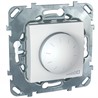 Schneider Electric Unica Белый Светорегулятор поворотный для электронных ПРА (1-10В) выкл 4А (MGU5.510.18ZD) - фото 29305