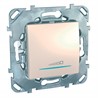 Schneider Electric Unica Бежевый Светорегулятор нажимной 20-350W универсальный (MGU5.515.25ZD) - фото 29318
