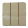 Выключатель 3-клав 10А 250V Бежевый Elso Fashion 201105 - фото 29409