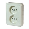 Розетка двойная 1 пост без/з 16А 250V Жемчужно-белый Elso Fashion 235900 - фото 29420