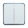Переключатель 2-клав 10А 250V Белый Elso Fashion 211664 - фото 29446