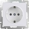 Розетка с заземлением и шторками Werkel WL01-SKGS-01-IP44 белая - фото 29680
