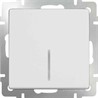 Выключатель одноклавишный проходной с подсветкой Werkel WL01-SW-1G-2W-LED белый - фото 29732