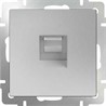 Розетка Ethernet RJ-45 Werkel WL06-RJ-45 серебряный - фото 29771