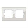 Рамка Werkel Favorit 2 поста WL01-Frame-02 Дымчатый, стекло - фото 29819