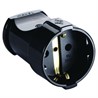 Штепсельное гнездо с/з, черное Makel 10053 - фото 30410