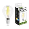 Лампа светодиодная Feron LB-61 Шарик E14 5W 230V 4000K - фото 48946