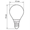 Лампа светодиодная Feron LB-61 Шарик E14 5W 230V 4000K - фото 48949